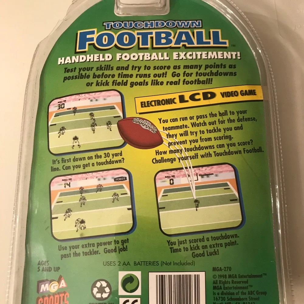 Blip Football Handheld Game - lot nfl